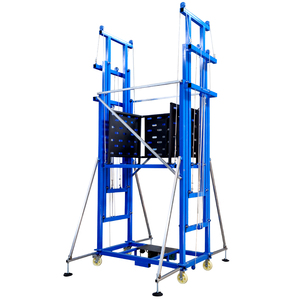 Platform Kerja Udara Gunting Listrik Baru 12m Konstruksi Baja Kecil Tali Kawat Kapasitas Beban 0.5 Ton Garansi 3 Tahun - Product Image 3