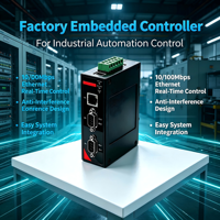 DIN 导轨嵌入式计算机，RK3568 Cortex-A55 四核处理器，2x RS485 + CAN 总线，-40 ° C 至 80 ° C，用于电力网络和边缘计算