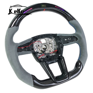 Volant universel en fibre de carbone LED pour <span class=keywords><strong>Audi</strong></span> A4 A5 A6 A7 A8 Q5 Q7 Q3 RS3 Modèles <span class=keywords><strong>Sport</strong></span> Design personnalisé - Product Image 3