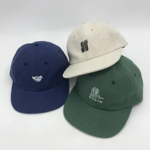 Green Canvas Cap Low Profile Unstructured 6 Panel Cap  Custom Embroidered Adjustable Snapback Hats for men