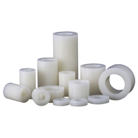 Entretoises rondes en plastique ABS blanc M3 M4 M5 M6, sans filetage, rondelles d'espacement, manchons cylindriques creux, colonne d'isolation, support