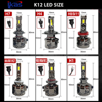 Faros Delanteros LED para Automóviles de Fábrica IKAS, Bombilla LED para Automóvil de 50000LM, H1 H4 H7 H11, Faro LED 9005 9006 9012 H13 9007