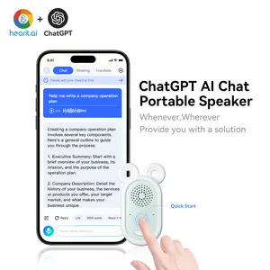 Chatgpt ไร้สาย OpenAi Chat Gpt Chatgpt4.0 การทํางานของ Wi-Fi รุ่น AI นักแปลอัจฉริยะ ไมโครโฟนอัจฉริยะพร้อมลําโพง