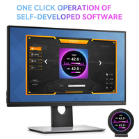 2.1 pouces type-c IPS écran refroidisseur d'eau USB affichage secondaire 480 * PC LCD CPU GPU RAM HDD moniteur boîtier No-AIDA64