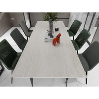 Planche en céramique + Table à manger Table basse Mur d'arrière-plan Surface mate Carreaux de sol d'escalier Salon Utilisation en extérieur