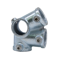 Support de fixation réglable en fonte malléable pour les raccords de serrage de tube de serre Tailles de tuyau de serrage de clé 1/2 3/4 1 pouce