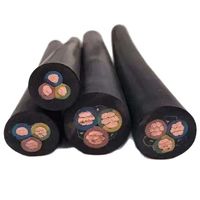 Hochwertiges 5-adriges Kupfer-Stromkabel Flexibles PVC-Gummi-Isoliertes Massivleiterkabel 1kV Nennspannung für Kraftwerke