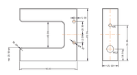 Capteur optique CS-400 à sortie NPN, distance de détection de 6 mm, temps de réaction de 0,5 ms, correction de la déviation ultrasonique, laser transparent