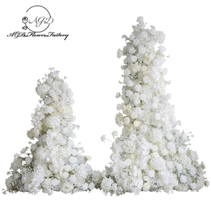 Sang Trọng Màu Trắng Thác Hoa Trang Trí Nội Thất Đám Cưới Backdrop Nhân Tạo Hoa Trung Tâm Hiển Thị Tổ Chức Sự Kiện Trang Trí Xếp Cảo Sắp Xếp - Product Image 6