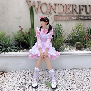 Disfraz <span class=keywords><strong>de</strong></span> Cosplay <span class=keywords><strong>de</strong></span> Alice para Cafetería, Restaurante, Mansión, Disfraz <span class=keywords><strong>de</strong></span> Sirvienta Lolita, Disfraz para Conveniones <span class=keywords><strong>de</strong></span> Anime, Disfraz para Actuaciones, Mangas Desmontables - Product Image 4