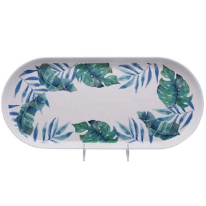 cake serving waiters plastic food with print design cake melamine tray