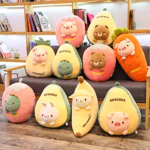 Oem Odm Hot Sale 35Cm Schattig Pluche Knuffel Knuffel Knuffel Plushie Geschenken Avocado Pluche Kussen