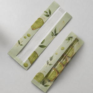 <b>Biodegradable</b> Clear Window Snack <b>Paper</b> Bag Custom Printed Food Grade Pouches - Product Image 1