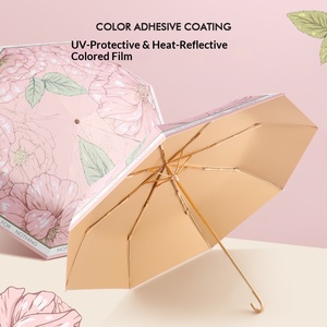Nouveau parapluie pliant ultra-léger pour femme, à crochet courbé manuel, triple protection UV, double usage soleil/pluie, style princesse en dentelle - Product Image 4