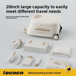 Lecoco Maleta de Viaje Multifuncional PP para Bebés, Caja de Almacenamiento con Ruedas, Capacidad de 20 Pulgadas, Maleta Portátil para Niños - Product Image 4