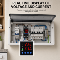 Protecteur de surtension et de sous-tension réglable sur rail DIN 220V AC monophasé 40A 63A, dispositif de protection, relais de protection contre les surintensités