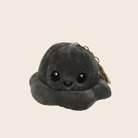 Lilangda Peluche Poulpe Inversé Mignonne en Coton PP et Maille, Porte-clés, Pendentif Moelleux Rembourré, Décoration de Sac à Dos, Adorable