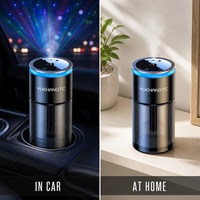 Diffuseur d'arômes pour voiture, humidificateur, projection étoilée, nano-atomisation, verre, alliage d'aluminium, décoration de la console centrale du véhicule