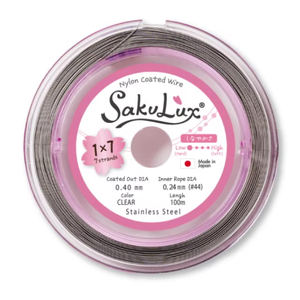 Fil japonais en acier inoxydable enduit de nylon de haute qualité haute flexibilité pour la fabrication de bijoux - Product Image 2