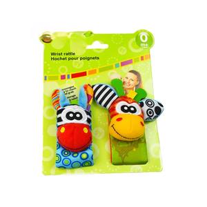 0-12 mesi giocattoli sonagli animali calzini da polso + sonagli per bambini - Product Image 3