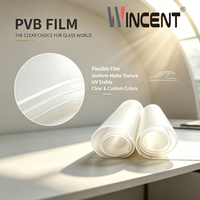 Film intercouche PVB architectural WINCENT, matériau de collage de sécurité, haute performance, insonorisant, résistant aux UV, verre feuilleté