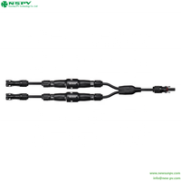 Kabel Harness Surya 1500VDC Berperingkat IP68 Perlindungan CATIII/2 Konektor Paralel Panel Surya Sekring Inline Sambungan Sistem PV