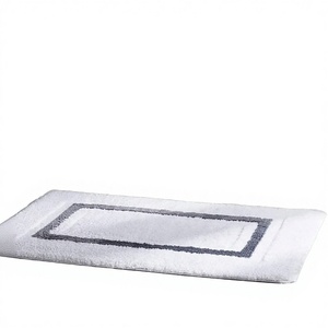 Alfombra de Baño Personalizada con Logotipo Tejido para Hotel y Hogar, de Algodón Grueso, Antideslizante y Absorbente, Ecológica, Estilo Europeo - Product Image 3