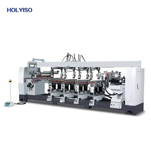 KIM-Z6 Hot Selling 6 Rows Drilling Machine Multi Boring with Belt Automatic Feeding for woodworking factory