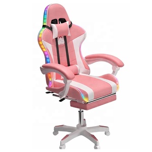 <span class=keywords><strong>Sedia</strong></span> <span class=keywords><strong>da</strong></span> <span class=keywords><strong>Gaming</strong></span> Rosa RGB in Pelle PU, <span class=keywords><strong>Sedia</strong></span> E-Sports per Computer e Ufficio, Reclinabile e Regolabile in Altezza, Modello Scorpion con Funzione Massaggio - Product Image 2