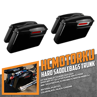 Sacoches rigides pour moto, sacoches latérales avec fermoirs et clés, boîte latérale pour Harley Touring Electra Glide 2014-2024