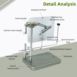 Étau <span class=keywords><strong>de</strong></span> fixation <span class=keywords><strong>de</strong></span> mouches à 360 degrés avec finisseur <span class=keywords><strong>de</strong></span> fouet et <span class=keywords><strong>enfileur</strong></span> <span class=keywords><strong>de</strong></span> canette et <span class=keywords><strong>de</strong></span> doublage pour la pêche à la mouche - Product Image 2