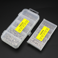WEIHE 250 pièces/500 pièces connecteurs de leurres double cercle anneau fendu ensemble d'accessoires de pêche