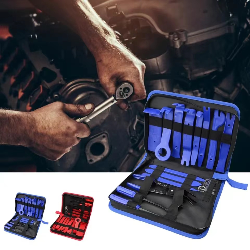 19 шт. инструмент для снятия отделки автомобильной панели двери аудио отделки набор инструментов для снятия авто зажим плоскогубцы снятие крепления набор инструментов для двери аудио