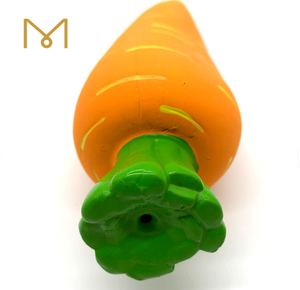 YHRQ Popüler 2026 Evcil Hayvan Ürünleri Orta Boy Doğal Yumuşak Kauçuk Lateks Gıcırtılı Çiğnenebilir Havuç Eko Dostu Günlük Köpek Oyuncakları - Product Image 2