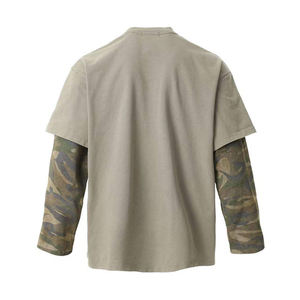 เสื้อยืดแขนยาวผู้ชาย<span class=keywords><strong>ค</strong></span>ุณภาพสูงสั่งทำพิเศษ พิมพ์ลาย<span class=keywords><strong>กราฟ</strong></span>ิกขาดๆ แบบวินเทจลายพราง ซักย้อมสีเอซิด สองชั้น สไตล์สตรีทแวร์ - Product Image 2