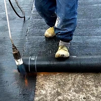 Membrane bitumineuse imperméable SBS moderne de 1,5 mm, rouleau de 10 m, sous-couche de toiture avec fonction résistante à l'eau, 3 mm 4 mm, en solde