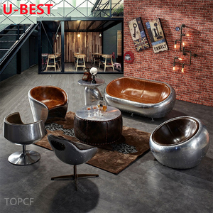 <span class=keywords><strong>Fauteuil</strong></span> de relaxation U-Best rétro en <span class=keywords><strong>aluminium</strong></span> avec rivets, pour salon - Product Image 5