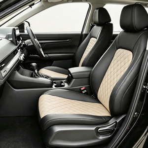 Housses de siège de voiture de luxe, ensemble complet, cuir véritable, qualité OEM, rembourrage épais en mousse, respirantes, lavables, pour Honda CR-V EX-L Hybrid - Product Image 1
