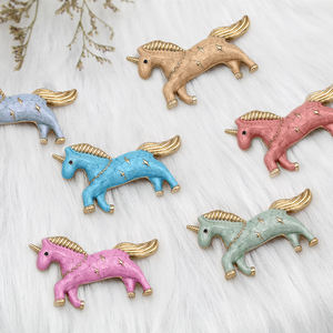 ドレスブローチとドレス用ピンユニコーン馬のブローチピンカスタマイズファッションメタルジュエリー - Product Image 3