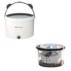 Mopa Autolavable Homettler <span class=keywords><strong>Carrefour</strong></span>, Nuevo Diseño con Sistema de Rotación Manos Libres, Separación de Agua Limpia y Sucia, Palo de Acero - Product Image 2
