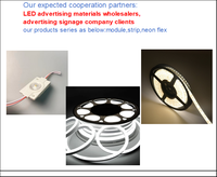 DC12V 1.5Watt 170 °   Módulo LED retroiluminado con función de emisión de luz utilizado para publicidad en tela de caja de luz.