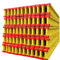 Poutre de construction en bois H20 de 200 mm, peinture jaune, certifiée ISO9001