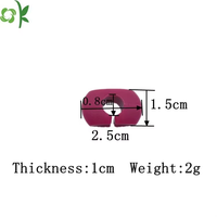 OKSILICONE Meilleure Vente Nouveau Design Marqueur de Vin en Silicone pour Décoration Étiquettes Personnalisées pour Bouteilles de Vin avec 12 Couleurs pour Bar et Fêtes
