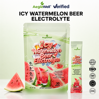 OEM AegleWell Boisson Électrolytique Sans Alcool Saveur Pastèque, Mélange en Poudre Zéro Sucre Enrichi en Vitamines pour une Hydratation Rapide