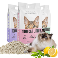 Nouvelle litière pour chat en tofu de qualité supérieure, écologique, propre, biodégradable, multi-parfums, anti-adhésive, désodorisante