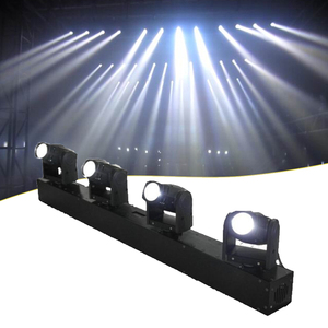 Ánh sáng sân khấu chuyên nghiệp 4 đầu x 10W dẫn RGBW 4 trong 1 di chuyển đầu thanh ánh sáng <span class=keywords><strong>DMX</strong></span> dẫn DJ thiết bị chùm ánh sáng di chuyển thanh - Product Image 2