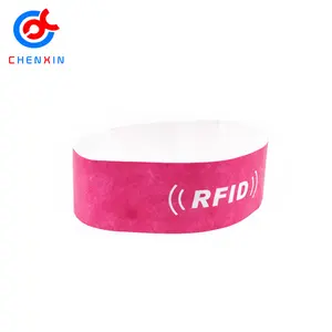 Porta acesso controle impermeável NFC pulseira descartável Festival RFID pulseira