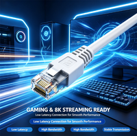 Câble Ethernet RJ45 multi-types Xput, CAT5E CAT6 CAT6A CAT7 CAT8 UTP SFTP, plat, fin, tressé, pour routeur, PC, modem