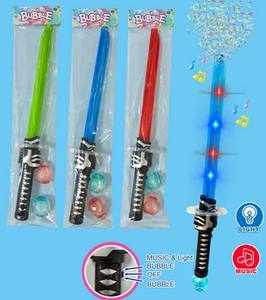 Baguette <span class=keywords><strong>magique</strong></span> électrique à bulles clignotantes à LED, jouet avec deux bulles d'eau, musique lumineuse, épée à bulles - Product Image 5