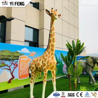Parc à thème Animatronic Animaux Statue Artificielle Girafe Animal modèle à vendre